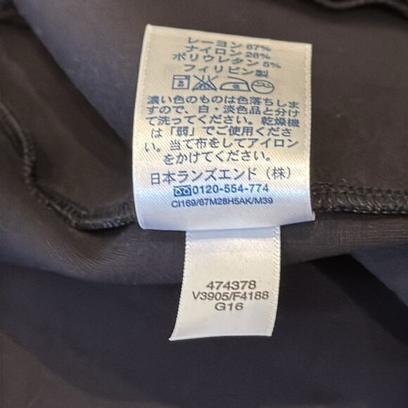 Lands' End Women's Ponte Sleeveless Seamed Panel Fit & Flare Dress Black Size 8 - Picture 11 of 11